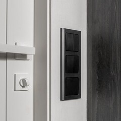 Выключатель Werkel двухклавишный встраиваемый черный матовый (a051628) - фото 5