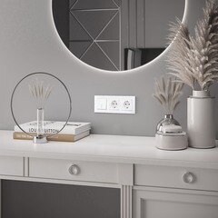 Выключатель Werkel одноклавишный встраиваемый белый проходной с подсветкой (a051118) - фото 6