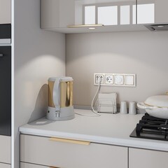 Выключатель Werkel одноклавишный встраиваемый белый проходной (a051111) - фото 7