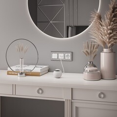 Выключатель Werkel одноклавишный встраиваемый белый проходной с подсветкой (a051118) - фото 4