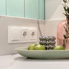 Выключатель Werkel двухклавишный встраиваемый белый проходной (a051126) - фото 8