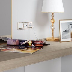 Выключатель Werkel двухклавишный встраиваемый белый проходной (a051126) - фото 6