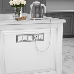 Выключатель Werkel двухклавишный встраиваемый белый проходной (a051126) - фото 3