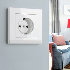 Розетка Werkel встраиваемая белая со шторками (a051139) - фото 5