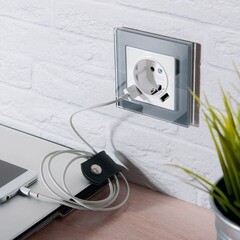 Розетка Werkel встраиваемая белая с 2хUSB-А (a051141) - фото 9