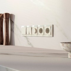 Рамка Werkel Snabb Basic пятиместная слоновая кость (a051292) - фото 2