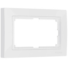 Рамка для двойной розетки Werkel Snabb Basic белая (a051304)