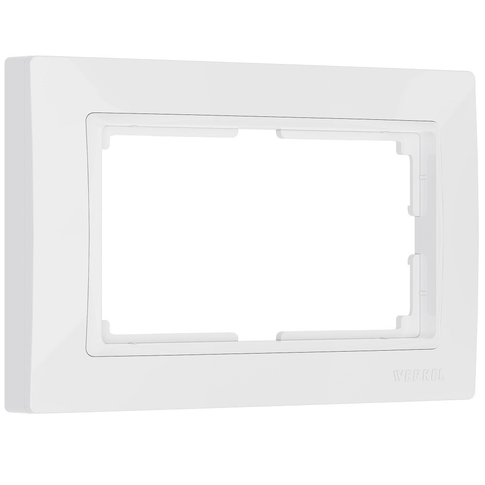 

Рамка для двойной розетки Werkel Snabb Basic белая (a051304), Белый