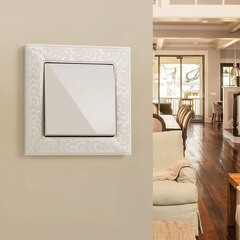 Выключатель Werkel одноклавишный встраиваемый слоновая кость перекрестный (a051476) - фото 4