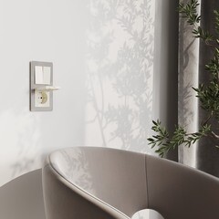 Розетка Werkel встраиваемая слоновая кость со шторками с крышкой (a069595) - фото 2