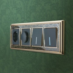 Выключатель Werkel одноклавишный встраиваемый черный матовый (a051599) - фото 9