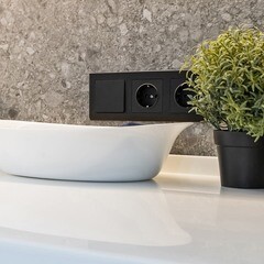 Розетка Werkel встраиваемая черная матовая со шторками (a051622) - фото 17