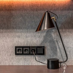 Розетка Werkel встраиваемая черная матовая со шторками (a051622) - фото 12