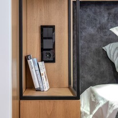 Выключатель Werkel двухклавишный встраиваемый черный матовый (a051628) - фото 6