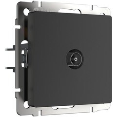 Изображение товара Розетка телевизионная Werkel встраиваемая черная матовая (a051612)