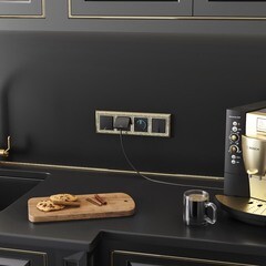 Выключатель Werkel двухклавишный встраиваемый черный матовый (a051628) - фото 9