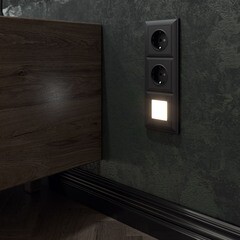 Розетка Werkel встраиваемая черная матовая со шторками (a051622) - фото 4