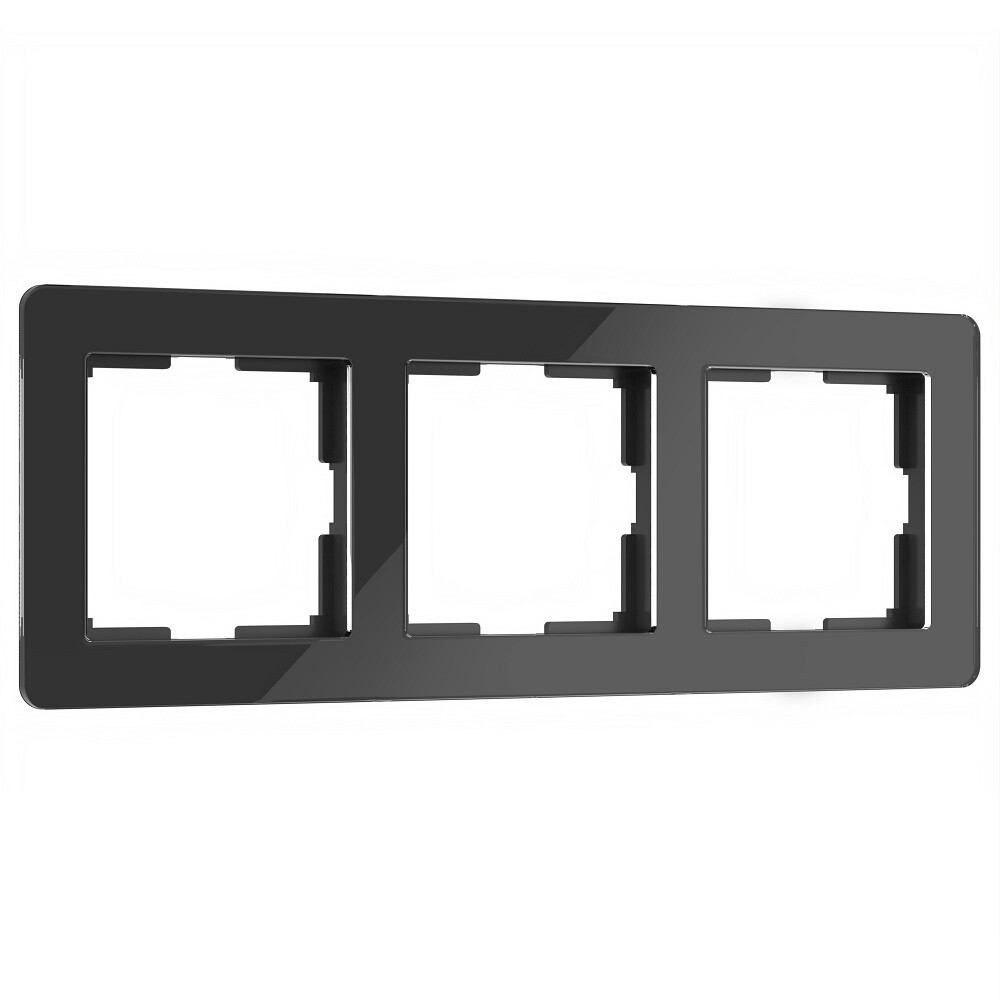 

Рамка Werkel Acrylic трехместная черная (a059318), Черный
