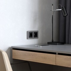 Рамка Werkel Acrylic двухместная графит (a059321) - фото 2