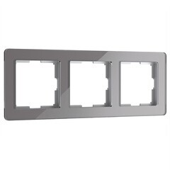 Рамка Werkel Acrylic трехместная графит (a059323) - фото 1