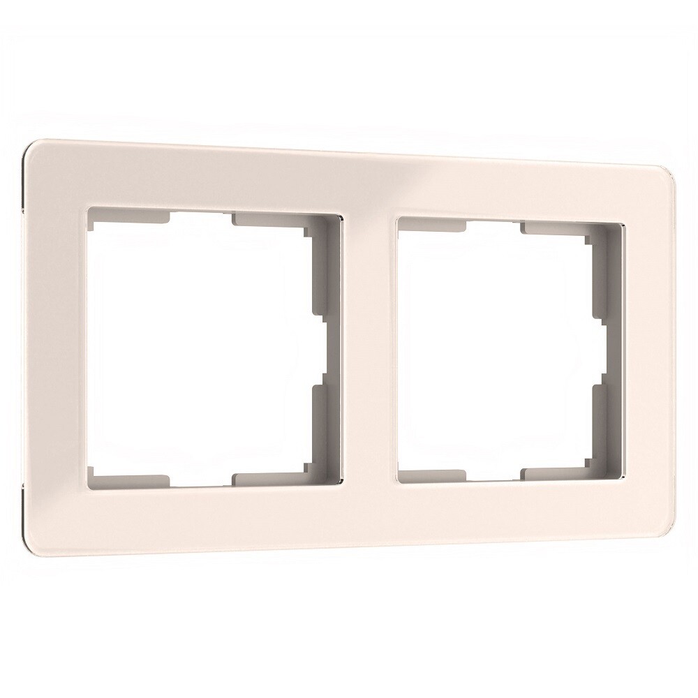

Рамка Werkel Acrylic двухместная айвори (a060538), Бежевый