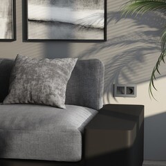 Рамка Werkel Slab двухместная серебро софт (a062813) - фото 3