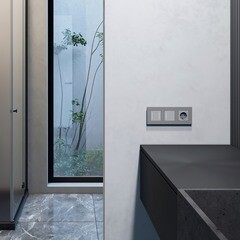 Рамка Werkel Slab трехместная серебро софт (a062815) - фото 4