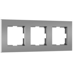 Рамка Werkel Slab трехместная серебро софт (a062815) - фото 1