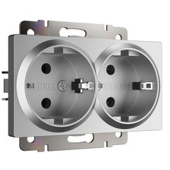 Изображение товара Розетка Werkel встраиваемая серебряная матовая (a063619)