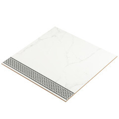 Керамогранит LB Ceramics Каррара Декор 1 белый 450х450х8 мм - фото 5