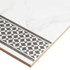 Керамогранит LB Ceramics Каррара Декор 1 белый 450х450х8 мм - фото 4