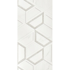 Плитка облицовочная Нефрит Фьюжен геометрия белая 400х200х8 мм (15 шт.=1,2 кв.м) - фото 3