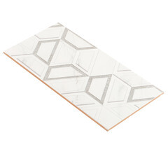 Плитка облицовочная Нефрит Фьюжен геометрия белая 400х200х8 мм (15 шт.=1,2 кв.м) - фото 8