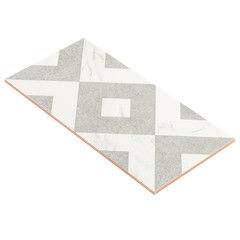 Плитка облицовочная Нефрит Фьюжен ромбы белая 400х200х8 мм (15 шт.=1,2 кв.м) - фото 6