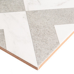 Плитка облицовочная Нефрит Фьюжен ромбы белая 400х200х8 мм (15 шт.=1,2 кв.м) - фото 5