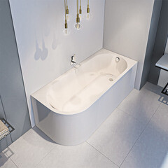 Ванна акриловая Bas Веста 170х75 см правая без ножек (З 00144) - фото 4