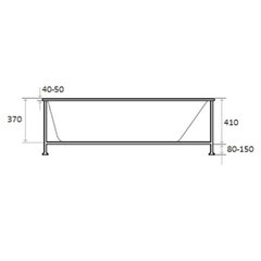Ванна акриловая Bas Амур 170х70 см без ножек (З 00138) - фото 3