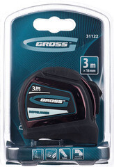 Рулетка Gross с автостопом 3 м x 16 мм - фото 4
