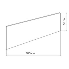 Панель фронтальная для ванны акриловой Jacob Delafon Trocadero 180х55 см белая (E6D360RU-00) - фото 2