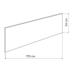 Панель фронтальная для ванны акриловой Jacob Delafon Trocadero 170х55 см белая (E6D359RU-00) - фото 2