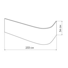 Панель фронтальная для ванны акриловой Bas Веста 170х56 см белая (Э 00143) - фото 2