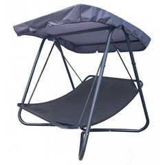 Изображение товара Качели садовые 2-х местные МебельСад Дарси графит 1450х2050х1800 мм (МС 5118)