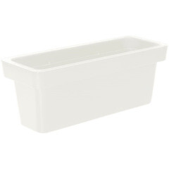 Изображение товара Кашпо декоративное Элластик-Пласт Loft 600х250х250 мм с дренажной вставкой 25 л белое