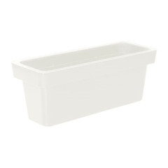 Изображение товара Кашпо декоративное Элластик-Пласт Loft 800х300х300 мм с дренажной вставкой 50 л белое