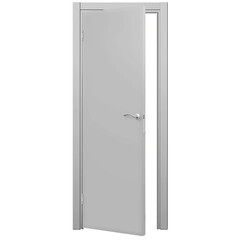 Блок дверной Kapelli Classic 700х2000 мм влагостойкий ПВХ серый 7035 глухой - фото 4