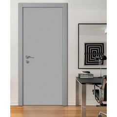 Блок дверной Kapelli Classic 700х2000 мм влагостойкий ПВХ серый 7035 глухой - фото 3