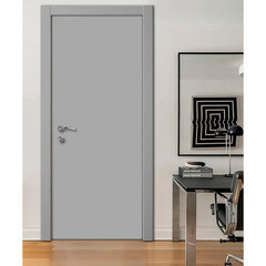 Блок дверной Kapelli Classic 900х2000 мм влагостойкий ПВХ серый 7035 глухой - фото 3