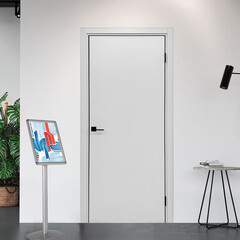 Блок дверной Kapelli Classic 800х2000 мм влагостойкий ПВХ серый 7047 глухой - фото 3