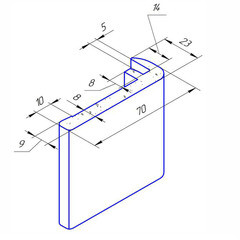 Наличник Kapelli телескопический 8х70х2170 мм ПВХ белый прямой (1 шт.) - фото 2
