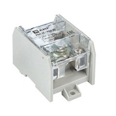 Изображение товара Блок распределительный проходной EKF PROxima на DIN-рейку и монтажную панель 55х80х81 мм 660 В IP20 100 А (RBP-95-100)